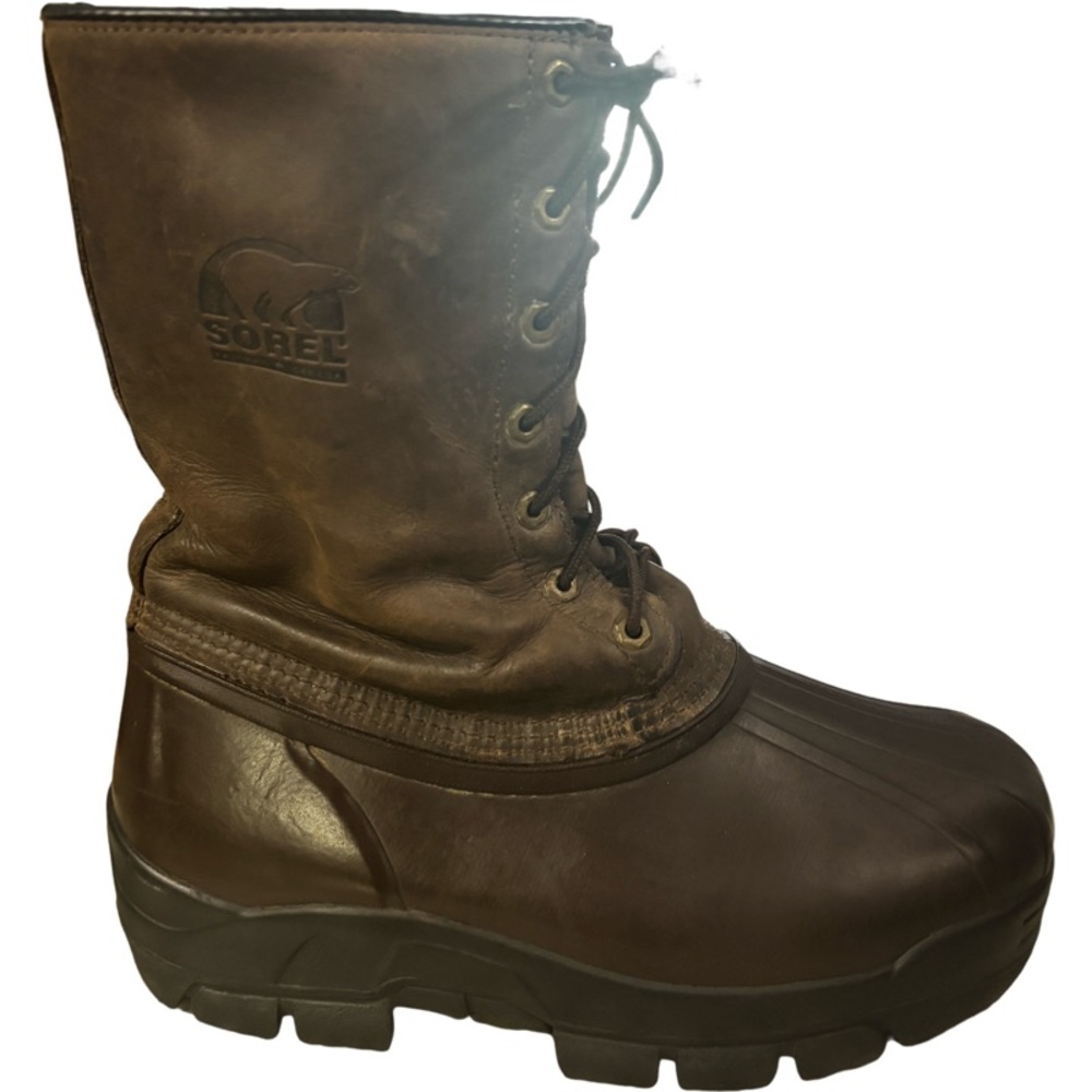 Sorel • Kaufman Canada Leather & Rubber Waterproof Snow Boots • Men's Size 9